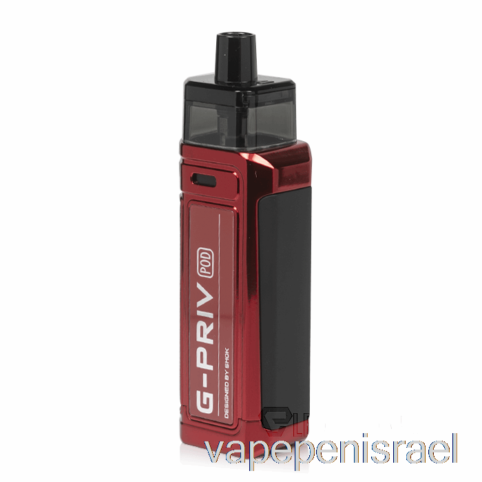 חד פעמי Vape Israel Smok G-priv 80w Pod Kit אדום מט